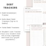 Detailed debt payment tracker templates for debt management