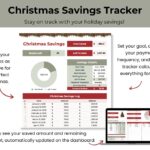 Saving for Christmas template mock up